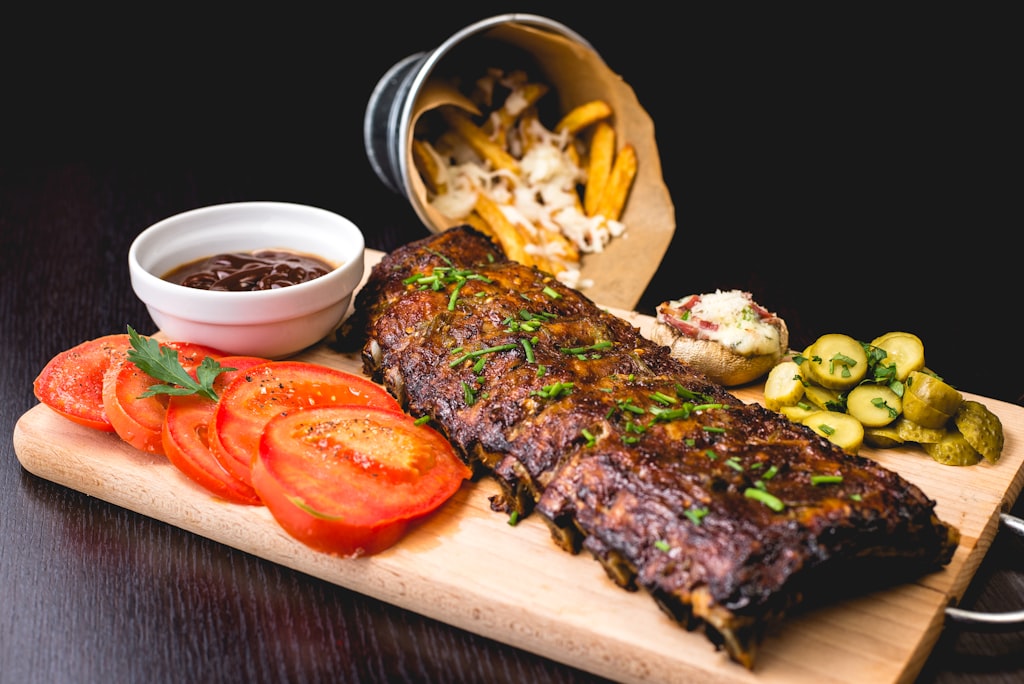 Professional presentation of smoked meat showcasing BBQ expertise